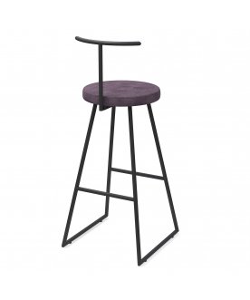 Барный стул Сканди-75 софт ткань velur grey/черный