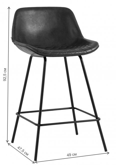 Полубарный стул Сигит коричневый