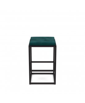 Барный стул Верм-75 velur azure/черный