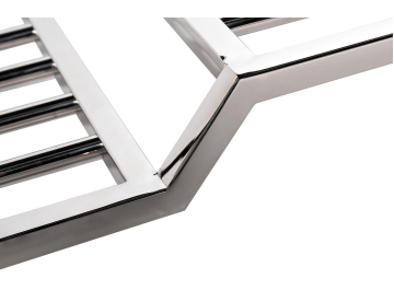 Банкетка 47ED-010BAN-GLB велюр голубой / хром