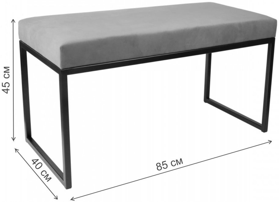 Банкетка Инга мини золотая / мокко