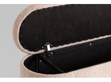 Банкетка Келмор с местом для хранения букле капучино