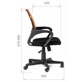 Компьютерное кресло 696 TW оранжевый