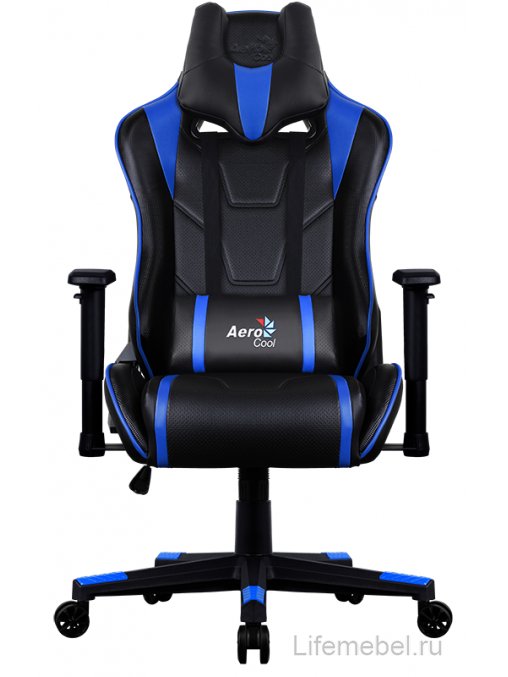 Компьютерное кресло Aerocool AC220 AIR-BB black / blue