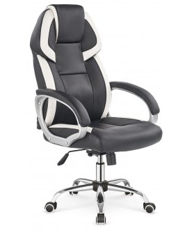 Игровое компьютерное кресло Barton черный / белый