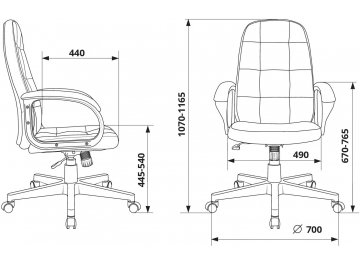 Компьютерное кресто Бюрократ CH 002 Fabric