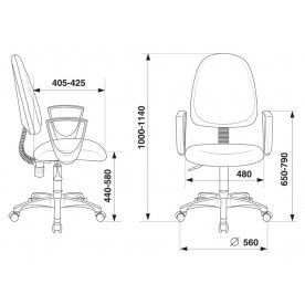 Компьютерное кресло Бюрократ CH-1300N/3C08