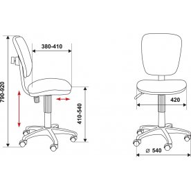 Компьютерное кресло Бюрократ CH-204NX/26-21