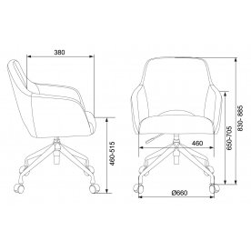 Компьютерное кресло Бюрократ CH-380 black