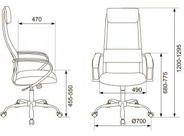 Компьютерное кресло Бюрократ CH-607SL