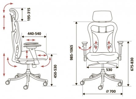 Компьютерное кресло Бюрократ CH-999ASX черное