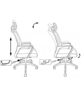 Компьютерное кресло Бюрократ MC-201-H