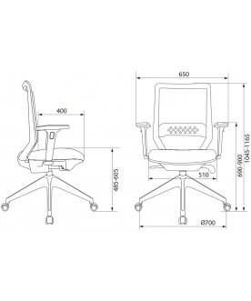 Компьютерное кресло Бюрократ MC-611NL