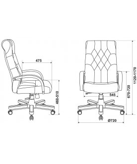 Компьютерное кресто Бюрократ T-9928WALNUT Fabric