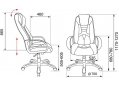 Компьютерное кресло Бюрократ Viking-8 / BL+ red черное / красное