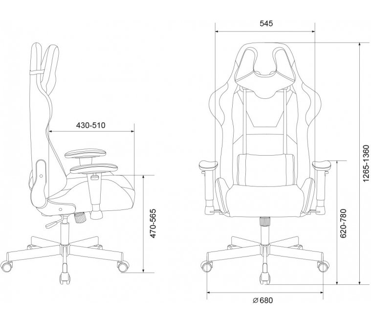 Компьютерное кресло Бюрократ Viking 7 Knight IT27 Fabric синее