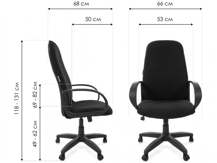 Компьютерное кресло Chairman 279 TW-11 черное