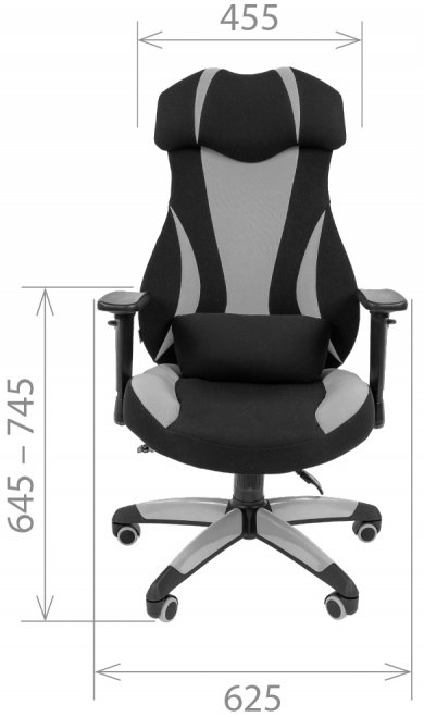 Компьютерное кресло Chairman game 14 черное / красное