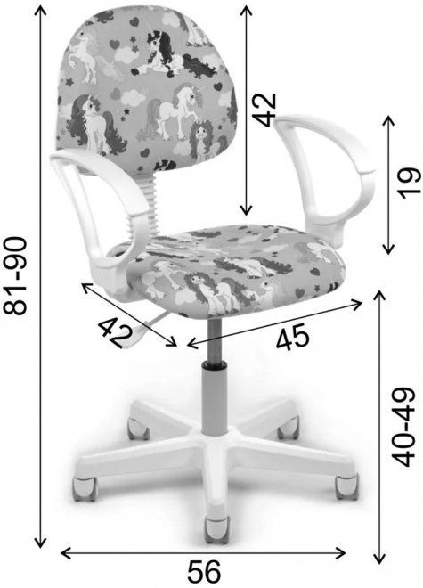 Компьютерное кресло Chairman Daniel принцессы