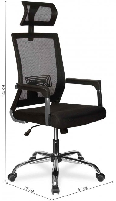 Компьютерное кресло College CLG-423 MXH-A black черное