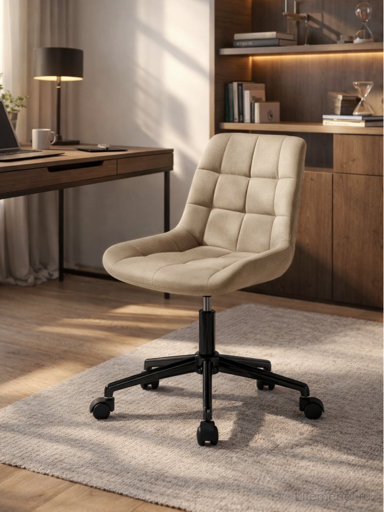 Компьютерное кресло Форт бежевый / черный
