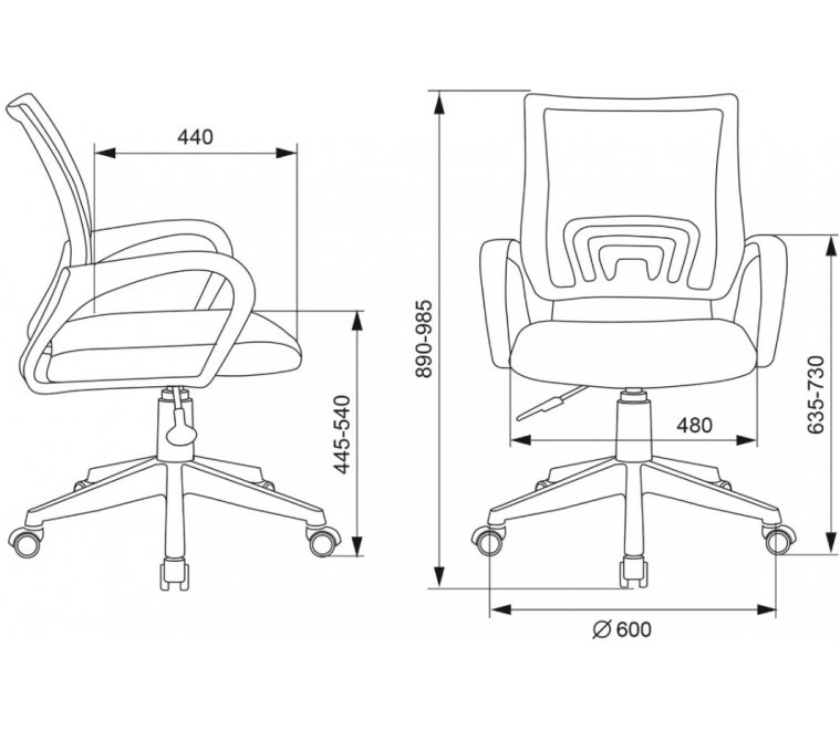 Компьютерное кресло Гиллес черное / черный
