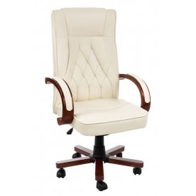 Компьютерное кресло Grandi кремовое