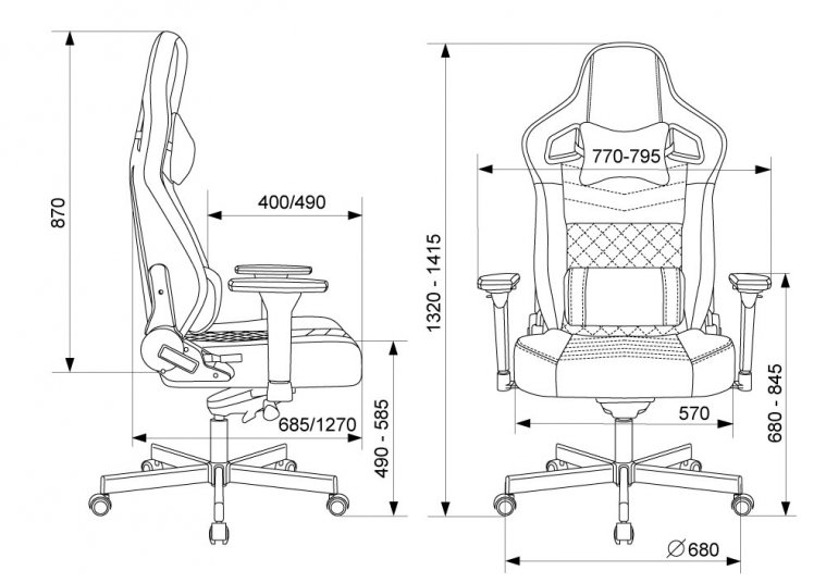 Компьютерное кресло Hunter искусственная замша черный