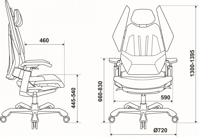 Компьютерное кресло Knight Aero черное