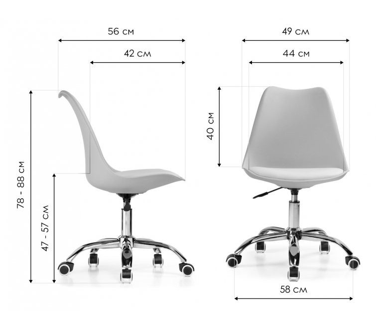 Компьютерное кресло Kolin light gray