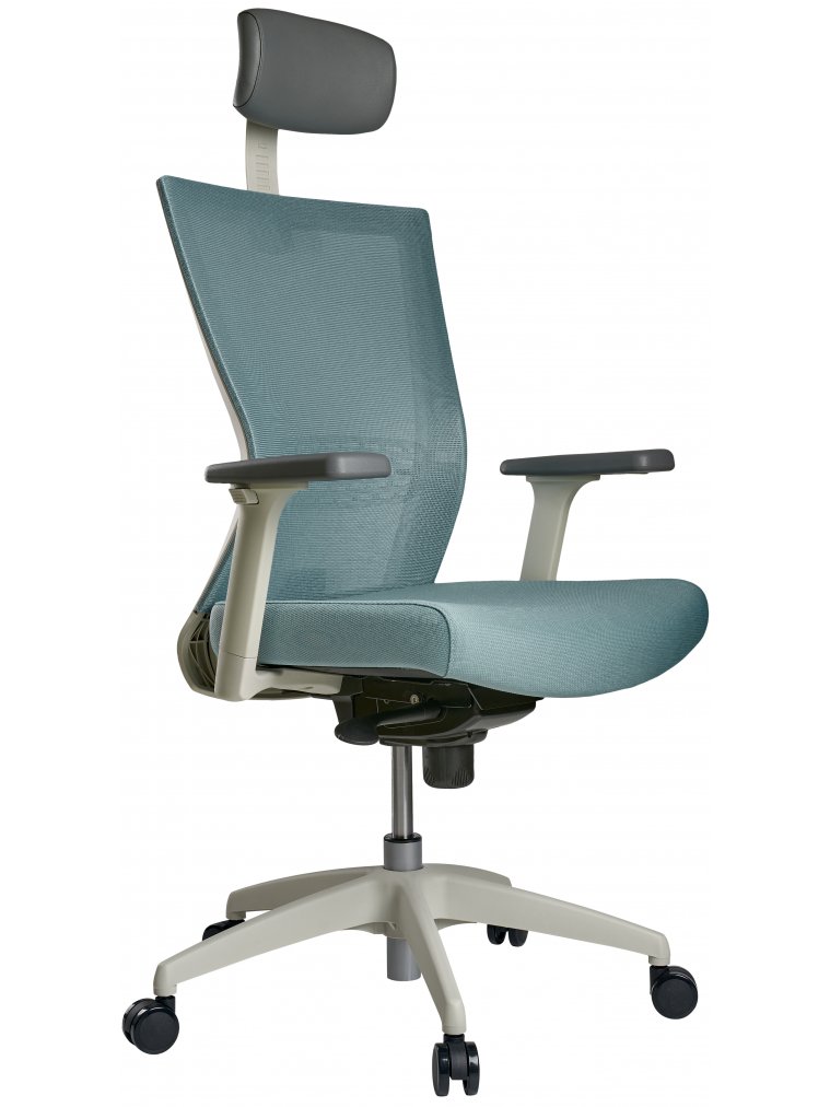 Компьютерное кресло Airex AIRE-101W голубое