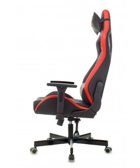 Игровое кресло Knight черный / красный ромбик