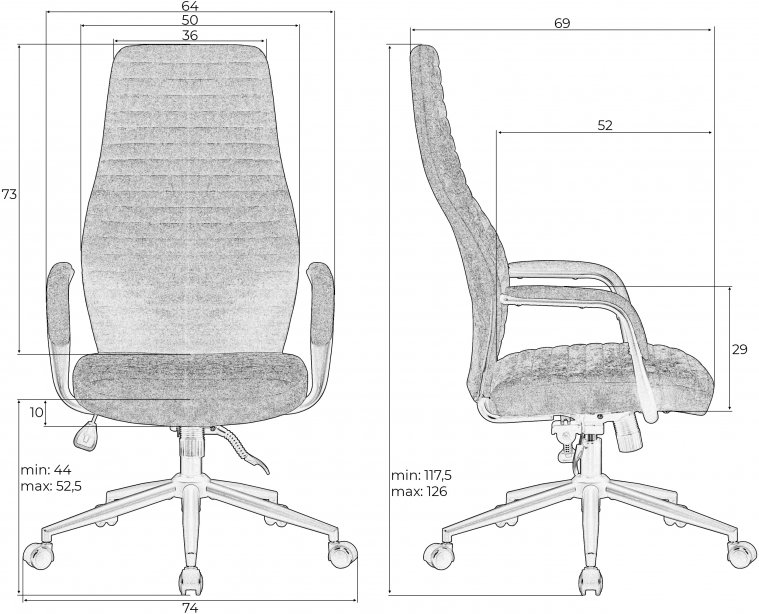 Компьютерное кресло Loki синее