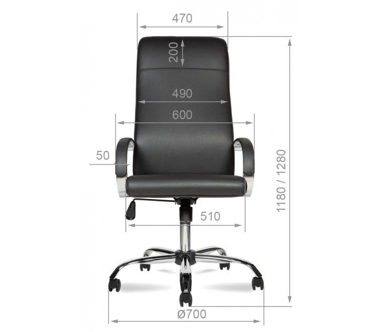 Компьютерное кресло М-175 А черный