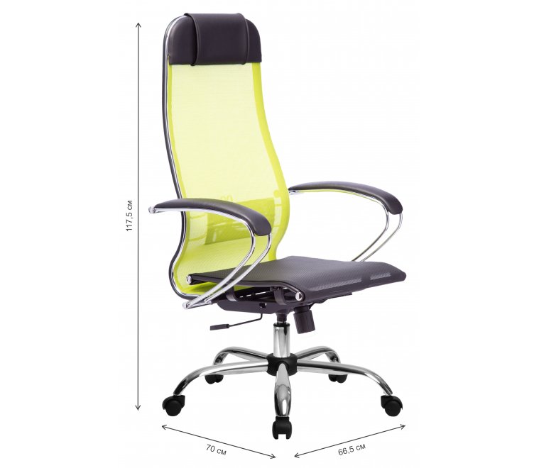 Компьютерное кресло МЕТТА-4 лайм
