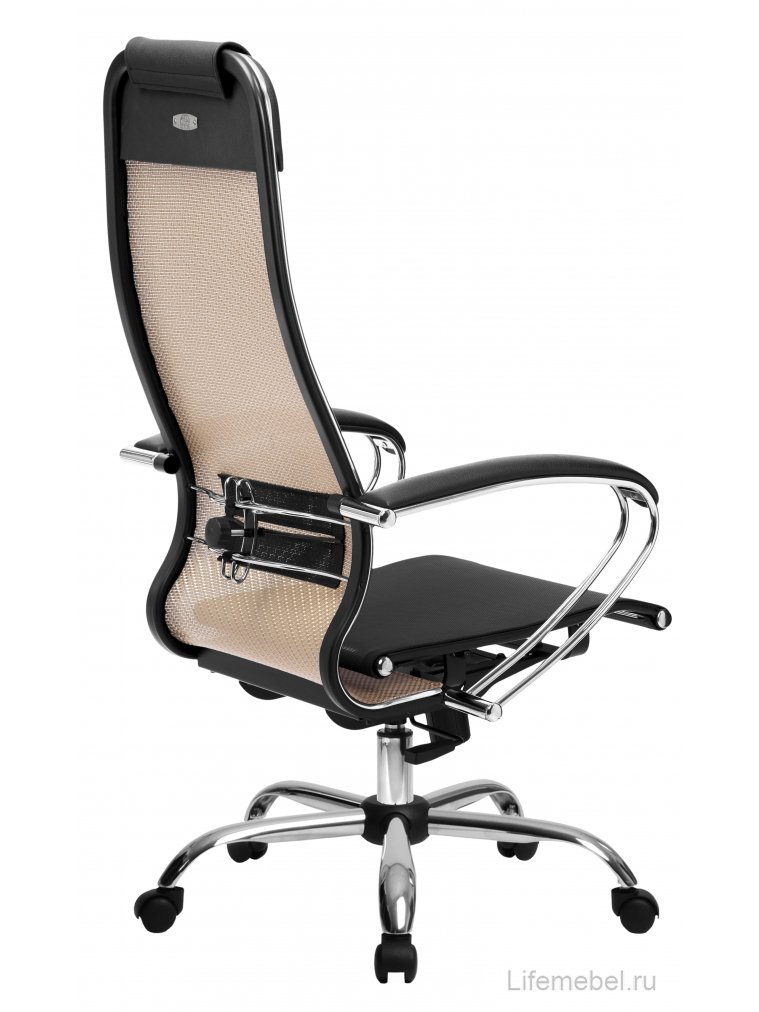 Компьютерное кресло МЕТТА-4 золотой ротанг