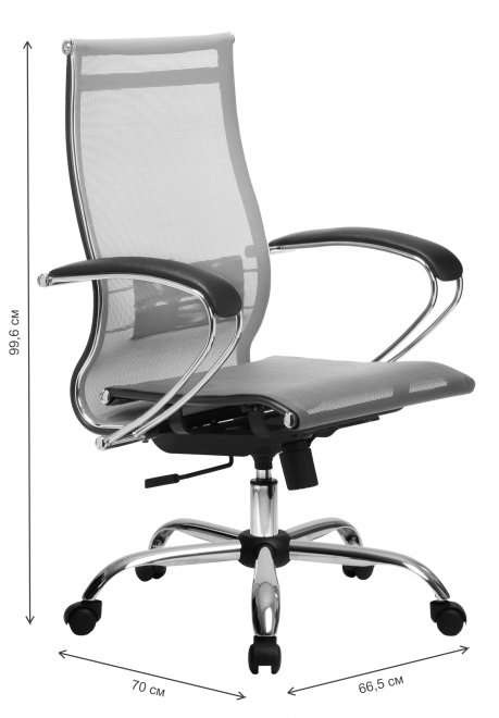Компьютерное кресло МЕТТА-9 серый / серый