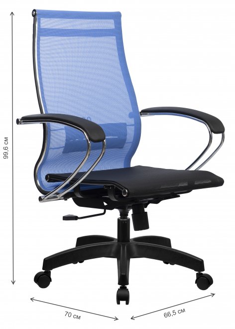 Компьютерное кресло МЕТТА-9 васильковый