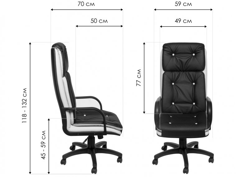 Компьютерное кресло Надир 1 черно-серое
