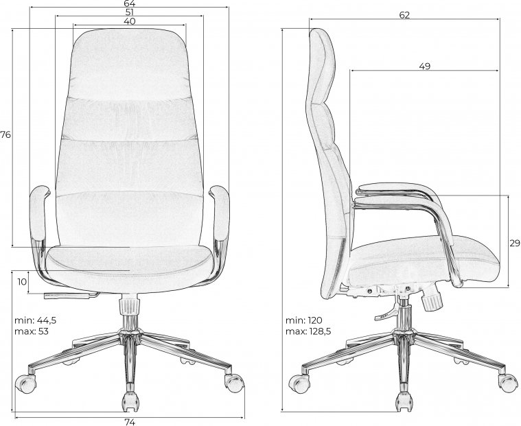Компьютерное кресло Nero кирпичное