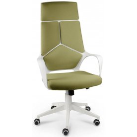 Компьютерное кресло IQ CX0898H белый пластик / зеленая ткань