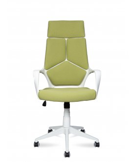 Компьютерное кресло IQ CX0898H белый пластик / зеленая ткань