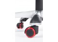 Компьютерное кресло Мустанг Х CX0496H black red серый пластик / экокожа черная / красная строчка