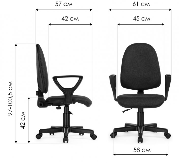 Компьютерное кресло Поло Гольф черное