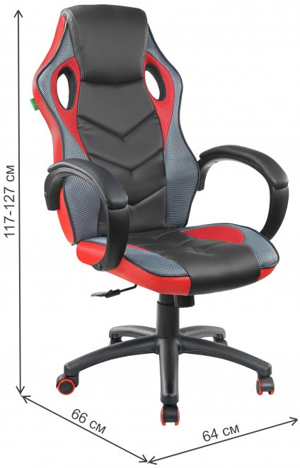 Компьютерное кресло RCH 9381H чёрный / красный