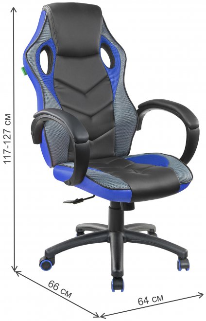 Компьютерное кресло RCH 9381H чёрный / синий