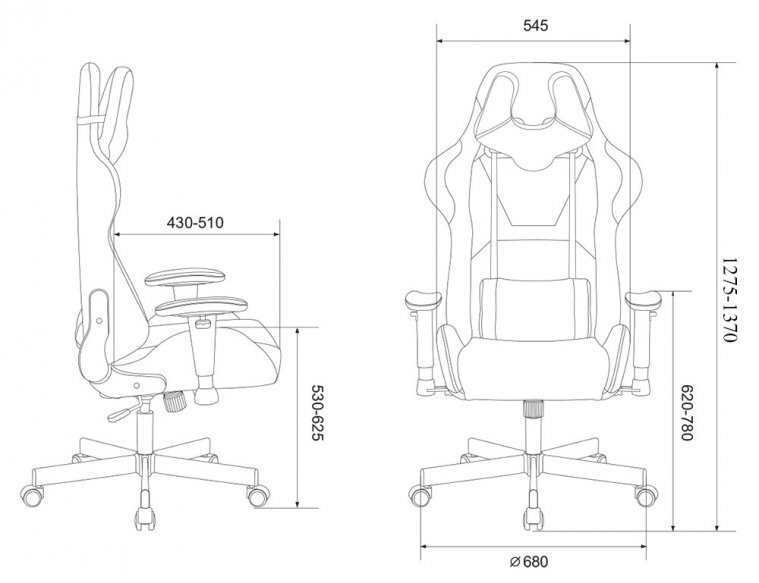 Компьютерное кресло Бюрократ Viking knight lt 10 fabric коричневое