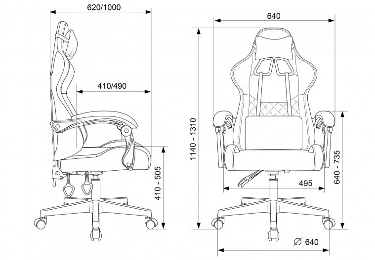 Компьютерное кресло Zombie 2 ткань черный
