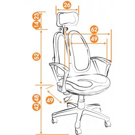 Компьютерное кресло Bruno