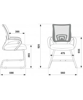 Офисное кресло Бюрократ CH-695N-AV/B/TW-11